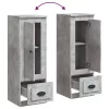  betonszürke szerelt fa magasszekrény 36x35,5x103,5 cm