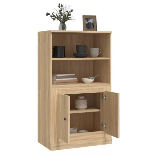  sonoma tölgy szerelt fa magasszekrény 60x35,5x103,5 cm