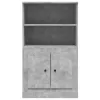  betonszürke szerelt fa magasszekrény 60x35,5x103,5 cm