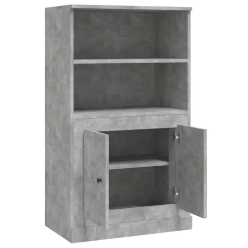  betonszürke szerelt fa magasszekrény 60x35,5x103,5 cm