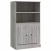  szürke sonoma szerelt fa magasszekrény 60x35,5x103,5 cm