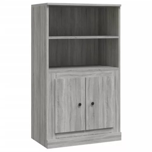  szürke sonoma szerelt fa magasszekrény 60x35,5x103,5 cm