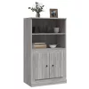  szürke sonoma szerelt fa magasszekrény 60x35,5x103,5 cm