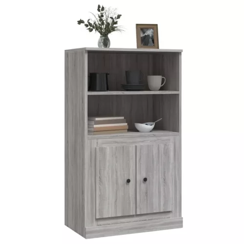  szürke sonoma szerelt fa magasszekrény 60x35,5x103,5 cm