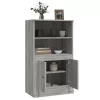  szürke sonoma szerelt fa magasszekrény 60x35,5x103,5 cm