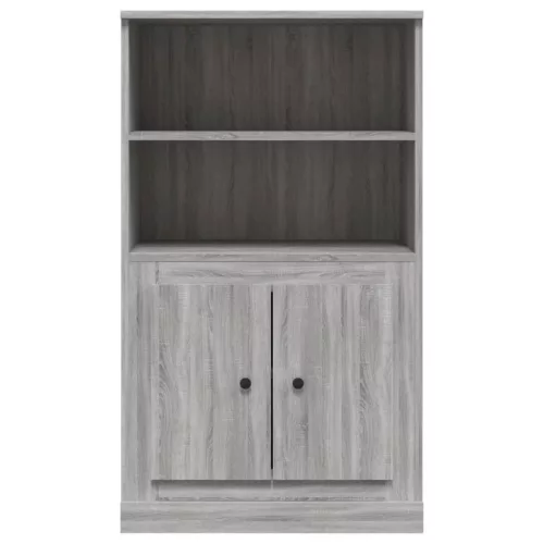  szürke sonoma szerelt fa magasszekrény 60x35,5x103,5 cm