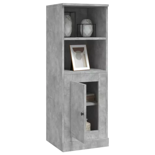 betonszürke szerelt fa magasszekrény 36x35,5x103,5 cm