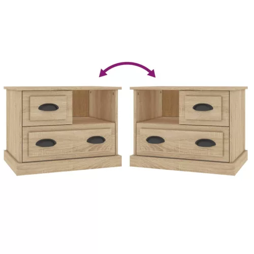  sonoma tölgy színű éjjeliszekrény 60x39x45 cm