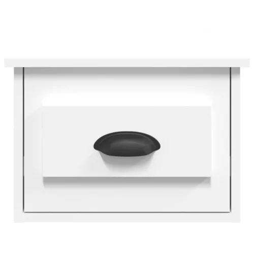  2 db fehér falra szerelhető éjjeliszekrény 41,5x36x28 cm