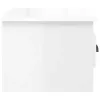  2 db magasfényű fehér fali éjjeliszekrény 41,5 x 36 x 28 cm