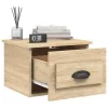  2 db sonoma tölgy falra szerelhető éjjeliszekrény 41,5x36x28 cm