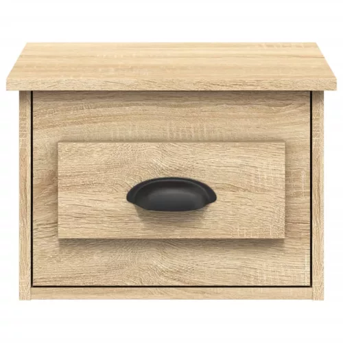  2 db sonoma tölgy falra szerelhető éjjeliszekrény 41,5x36x28 cm