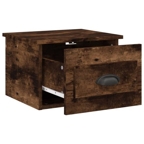  2db füstös tölgy színű fali éjjeliszekrény 41,5x36x28 cm