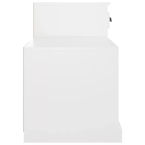  fehér szerelt fa cipősszekrény 100x42x60 cm