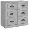  betonszürke szerelt fa tálalószekrény 70x35,5x67,5 cm