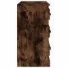  sonoma tölgy színű szerelt fa tálalószekrény 70x35,5x67,5 cm
