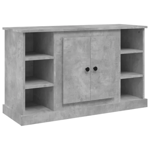  betonszürke szerelt fa tálalószekrény 100x35,5x60 cm