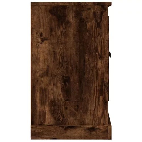  füstös tölgy színű szerelt fa tálalószekrény 100x35,5x60 cm