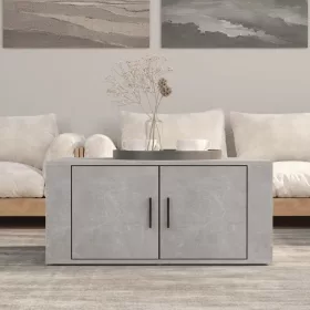  betonszürke szerelt fa dohányzóasztal 80 x 50 x 36 cm