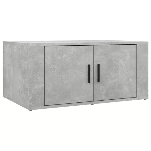  betonszürke szerelt fa dohányzóasztal 80 x 50 x 36 cm