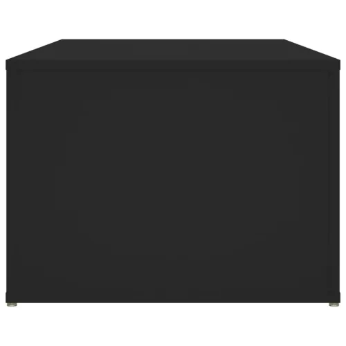  fekete szerelt fa dohányzóasztal 100 x 50 x 36 cm