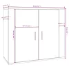  fehér szerelt fa tálalószekrény 80 x 33 x 70 cm