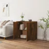  füstös tölgy színű szerelt fa tálalószekrény 80x33x70 cm
