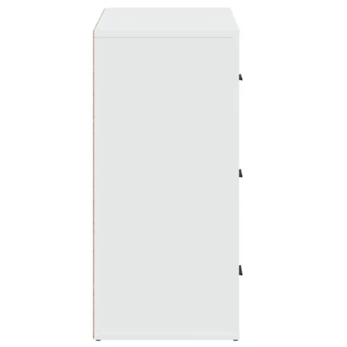  fehér szerelt fa tálalószekrény 80 x 33 x 70 cm