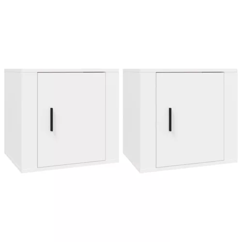  2 db fehér éjjeliszekrény 50 x 39 x 47 cm
