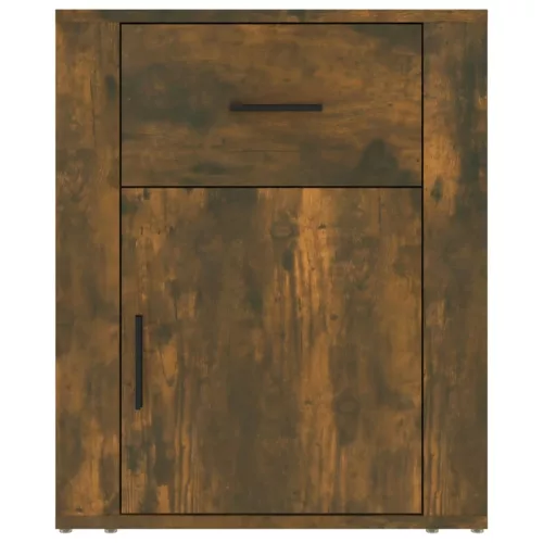  füstös tölgy színű szerelt fa éjjeliszekrény 50 x 36 x 60 cm