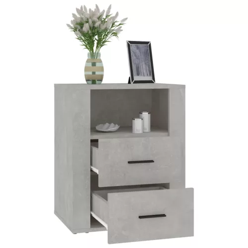  betonszürke szerelt fa éjjeliszekrény 50 x 36 x 60 cm