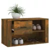  füstös tölgy színű szerelt fa cipősszekrény 80x35x45 cm