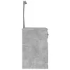  betonszürke szerelt fa fésülködő asztal tükörrel 90x50x132,5 cm