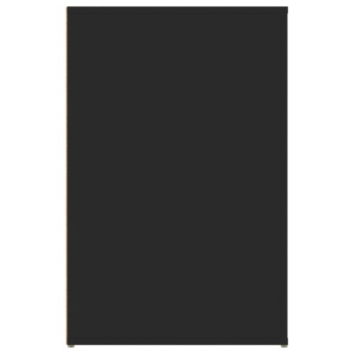  fekete szerelt fa íróasztal 100 x 49 x 75 cm