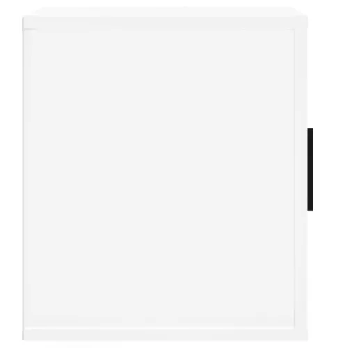  fehér magasfényű szerelt fa TV-szekrény 100x35x40 cm