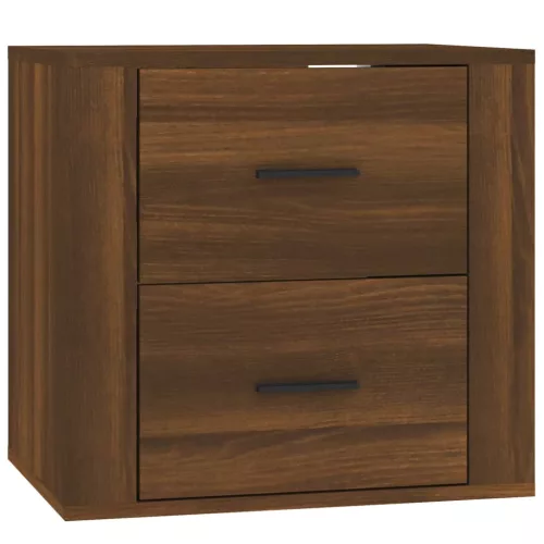  barna tölgyszínű falra szerelhető éjjeliszekrény 50x36x47 cm