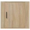  2 db sonoma tölgy falra szerelhető éjjeliszekrény 50x30x47 cm
