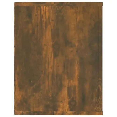  füstös tölgy színű szerelt fa cipőtartó 75x35x45 cm