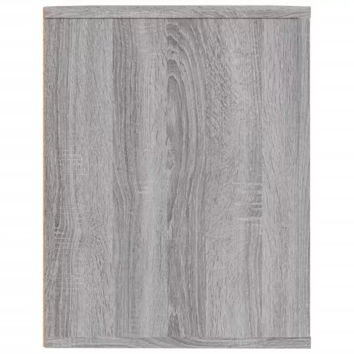  szürke sonoma színű szerelt fa cipőtartó 75x35x45 cm