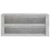  betonszürke szerelt fa cipőtartó 100x35x45 cm