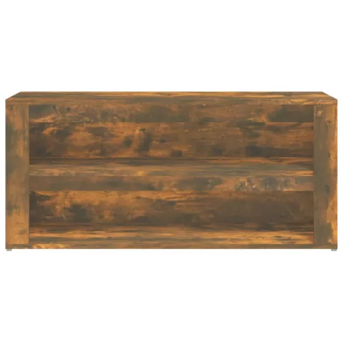  füstös tölgy színű szerelt fa cipőtartó 100x35x45 cm