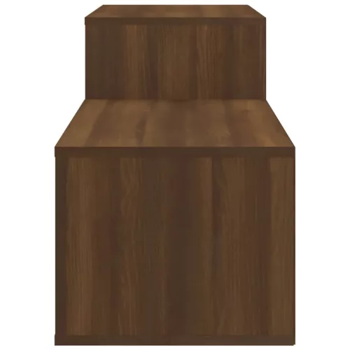  barna tölgyszínű szerelt fa cipősszekrény 150x35x45 cm