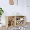  sonoma tölgy színű szerelt fa cipőszekrény 100x35x45 cm