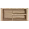  sonoma tölgy színű szerelt fa cipőszekrény 100x35x45 cm