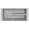  betonszürke szerelt fa cipőszekrény 100x35x45 cm