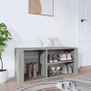  szürke sonoma színű szerelt fa cipősszekrény 100x35x45 cm