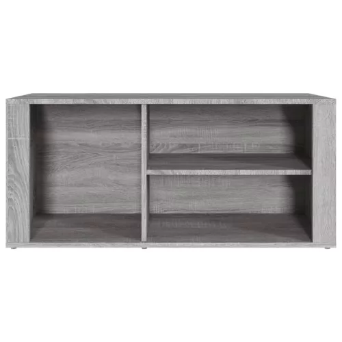  szürke sonoma színű szerelt fa cipősszekrény 100x35x45 cm
