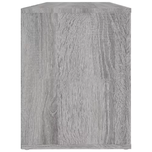  szürke sonoma színű szerelt fa cipősszekrény 100x35x45 cm