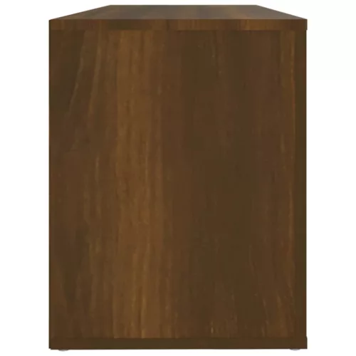  barna tölgyszínű szerelt fa cipősszekrény 100x35x45 cm
