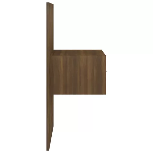  barna tölgyszínű falra szerelhető éjjeliszekrény